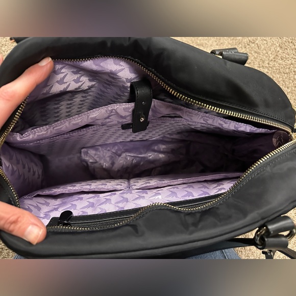 Lo & Sons O.M.G Women's Travel Bag, Black/Gold/Lavender - Picture 9 of 10